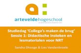 Sessie 1: Didactische insteken en lesmaterialen voor NRT...Sessie 1: Didactische insteken en lesmaterialen voor NRT Sandra Dhooge & Lies Vandenbroele. 1. Voorstelling project ... Per
