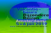 Vakantie- beurs Bijzondere Reizen Amsterdam 5+6 jan 2019 · 2018. 12. 18. · 101 Ganesh Trekking pvt.ltd. 102 sharedPeru.travel 102 bis Treinreiswinkel 103 shared Norden Trips 103