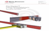 Akapp Pro-Ductor Technische Information · 2020. 3. 31. · Aufhängung PR4 ohne Stützprofil Ohne den Einsatz des stählernen Stützprofils, kann das PVC Gehäuse PR4 mittels Montagebügel