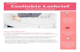 COELIAKIEMAAND.NL Coeliakie Lesbrief · 2016. 3. 26. · Wat is Coeliakie? Coeliakie (seu-lie-a-kie) is een ziekte van de dunne darm. Iemand met coeliakie kan niet tegen gluten en