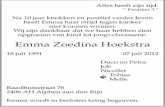 Emma Zoedina Hoekstra · 2406 AH Alphen aan den Rijn Emma wordt in besloten kring begraven. Title: RA-42885 Vegt-Mw Hoekstra.indd Created Date: 7/8/2012 3:02:00 PM ...