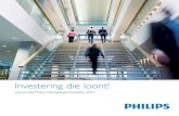 Investering die loont! - Philips€¦ · Tiggelaar beschouwt het Philips WGP als een waardevol hulpmiddel om mensen met een afstand tot de arbeidsmarkt op het spoor van zelfleiderschap