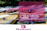 VW Cabrio Arrangementen - Boelaars · Boek bij ons prachtige VW kever cabrio’s en rijdt een gezellige rally met het hele team. Wie is er als eerste terug met alle spannende opdrachten,