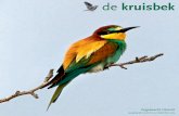 de kruisbek 4-2015 - vogelwacht-utrecht.nlvogelwacht-utrecht.nl/wp-content/uploads/2012/12/... · Wim van de Vegte en Ype Hoekstra willen meewerken aan de organisatie van de roofvogeltelling.