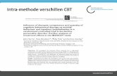 Intra-methode verschillen CBT - KenniscentrumPSkenniscentrumps.nl/sites/default/files/... · – 30 deelnemers, 15 instellingen (GGZ Oost-Brabant, GGZ NHN, Altrecht, Dimence, Emergis,