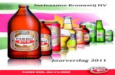 Surinaamse Brouwerij NV - Parbo Bierte organiseren en te onderhouden, hetgeen voor beide partijen vele voordelen oplevert. In het 3e kwartaal van 2011 hebben we 4 nieuwe distributie
