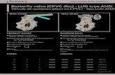Butterfly valve (CPVC disc) - LUG type ANSI Válvula de ... · Válvula de mariposa (disco en CPVC) - tipo LUG ANSI * KV 100 (l/min, Δp = 1 bar) 0045 0045 [DN50 - DN200] [DN50 -