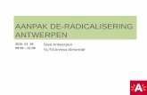 AANPAK DE-RADICALISERING ANTWERPEN...2015 01 26 09:30 –11:00 Stad Antwerpen SL/SI/Anissa Akhandaf AANPAK DE-RADICALISERING ANTWERPEN - 2 experts/casemanagers - 1 projectleider groepsgerichte