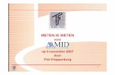 METEN IS WETEN - mid-nl.org · PDF file Deutz pump 2 Deutz pump 3 Subm. pump generator no. 2 Thrust / radial bearing dredge pump 2 LT-pump E-motor pump Upper bearing ... 009 -11-20