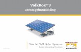NL Manual ValkBox 3 V05 ValkBox3.pdf · 2019. 7. 19. · Tegelafmetingen* 30 x 30 x 4,5 cm á 9 kg Platdak Max. 5% helling Windkaart Nederland Ballast funderingen * Indien u tegels