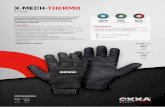 51-605 - OXXA Safety Gloves · warme 3M ThinsulateTM voering en zijn daardoor uitstekend geschikt om mee te werken in koude omstandigheden. De voorgevormde vingers maken de handschoenen
