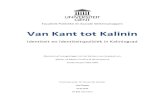 Van Kant tot Kalinin - Ghent University...Voorts zijn mijn ouders uitstekend bezig met het verdienen van symbolische standbeelden. Opnieuw slepen zij eentje in de wacht voor hun trouwe