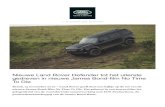 Nieuwe Land Rover Defender tot het uiterste gedreven in ... · Nieuwe Land Rover Defender tot het uiterste gedreven in nieuwe James Bond-film No Time To Die Be e s d, 1 3 n o v e