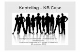 Kanteling – KB Case Presentatie... · Kanteling – KB Case Bijdrage aan de Werkplaats Onderneem met Zin Irmgard Bomers, Ondernemer/Smaakmaker WIN (Werken in Netwerken) 29 november