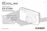 Digital Camera EX-Z1200 - CASIO · Druk op [BS] om heen en weer te schakelen tussen het 12-uren en 24-uren formaat. 8. Druk op [SET] (instellen) wanneer de instellingen voltooid zijn.