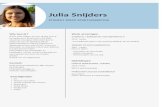 Julia Snijders  · Web view2019. 6. 4. · Ik ben Julia Snijders en ben 18 jaar oud. Ik. ben geboren in Breda op 15-10-2000. Vanaf het schooljaar 2018-2019 ben ik. begonnen aan de