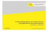 Subsidiegids projecten Gelijkekansenbeleid2020-2024...4.2 Werkingsverslag – Afrekeningsdossier project 23 4.3 Lijst van bewijsstukken 25 4.4 Staat van inkomsten en uitgaven 27 4.5