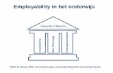 Employability in het onderwijs · 2016. 10. 20. · Slide 1 October 18, 2016 Employability in het onderwijs VSNU, 13 oktober 2016, Universiteit Leiden, Universiteit Maastricht, Universiteit