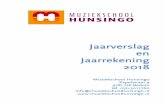 Jaarverslag en Jaarrekening - Muziekschool Hunsingo€¦ · Loop van het verslagjaar: 1 januari 2018 t/m 31 december 2018 Samenstelling bestuur: Dhr. P.D. Barthel voorzitter Mw. M.