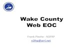 Wake County Web  

2018. 12. 13.¢  Wake County Web EOC! Frank!Pleshe!,!N3FRP! n3frp@arrl.net!