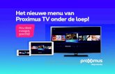 Het nieuwe menu van Proximus TV onder de loep!975dcefa-0ce8-4cea-9c0c-bef1d97… · Volg de gids! MENU > televisie > tv-gids Navigeer met de pijltjes door de programma’s. Met de