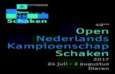 Open Nederlands Kampioenschap Schaken · zijn de voorbereidingen voor dit jubileumtoernooi al voorzichtig gestart. Dus dat gaat vast een bijzondere editie worden. Goede ambiance.
