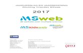 Stichting Vrienden MSweb - Jaarverslag 2017€¦ · Stichting Vrienden MSweb 2017 Naam ANBI Stichting Vrienden MSweb Gefuseerd met: ... hoog tijd voor het Jaarverslag. Het was een
