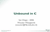 Unbound in C - NLnet Labs · © Stichting NLnet Labs  Unbound in C San Diego - 2006 Wouter Wijngaards (wouter@NLnetLabs.nl)