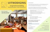UITNODIGING - Stad Gent · UITNODIGING Inspiratienamiddag ‘Bibliotheken met klasse(n)’ De Krook 15/05/2018 Beste leerkracht, Graag nodigen we je uit op dinsdag 15 mei 2018 in