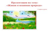 Презентация Живая и неживая природаdou14.org.ru/images/metod/giv-negiv.pdf · Презентация Живая и неживая природа Author: