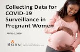 Collecting Data for COVID-19 Surveillance in Pregnant Women · •Still too early to know the impact COVID-19 in early pregnancy; however, •Evidence that prolonged high fever, especially