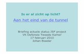 Aan het eind van de tunnel - JSF Nieuws.nl · Harde cijfers F-35 testvluchten Cum 19 69 120 150 150 Realisation 19 50 51 30 150 AF-1 0 0 0 3 3 BF-3 0 0 0 4 4 BF-2 0 0 10 10 20 BF-1