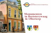 Monumenten in Beetsterzwaag & Olterterp · 2019. 9. 6. · totaal 112 rijksmonumenten. Een groot deel daarvan, 49 monumenten, bevindt zich in of in de nabijheid van de Hoofdstraat