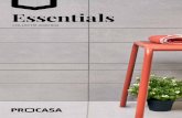 Essentials - procasa.nl · tegels van Procasa Essentials zijn dan ook geschikt voor alle ruimtes: van toilet en garage tot woonkamer tot werkplek. Dankzij een brede range in kleuren,