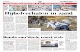 Bijbelverhalen in zandzandverhalen.nl/wp-content/uploads/2017/10/zandverhalen-telegraaf.… · Bijbelse zandsculpturen in Elburg. FOTO’S FRANS PAALMAN Het pittoreske Elburg krijgt