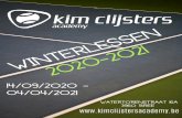 KCA winterlessen 2019-20 · Om les te volgen bij KCA moet U geen lid zijn van de Kim Clijsters Tennis Club maar het biedt wel een aantal voordelen: je bent verzekerd bij Tennis Vlaanderen