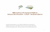 Maatschappelijke blockchain van waarden · 03. Blockchain spelsimulatie (serious gaming) 12 04. Meerwaarde techniek voor duurzame organisaties 14 05. Inventarisatie pilotprojecten