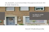TE KOOP: Constantijn Huygensstraat 95 · 2016. 7. 13. · wasmachine en droger (4,34 x 1,99 / 2,86 x 1,89) CV ketel (huur Volta €39,43 per maand) eenvoudige keukenopstelling, ruime