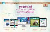 mediakit route.nl route.nl online en offline · * Minimale looptijd van 2 jaar. Inclusief 3 routes. **Toeslag per maand in april tot en met september 30%. De speciale jaaredities