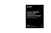 Lenovo IdeaPad U310/U410 U310/U410 Touchdata.vandenborre.be/manual/LENOV/LENOVO_M_NL_U310 TOUCH.pdf · aan op de computer om de batterij te activeren. Opmerking: Omdat elke computergebruiker