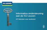 Informatica-ondersteuning aan de KU Leuven · 2013. 9. 23. · My Courses \⠀㈀ 㠀ⴀ㈀ 㤀尩: opleidingsonderdelen waarvan men zich via ISP en/of de inschrijfmodule heeft ingeschreven,