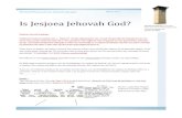Is Jesjoea Jehovah God? - Henk Rijstenberg · 2016. 11. 30. · Twee van de honderden bewijzen die we hadden kunnen kiezen voor de Goddelijkheid van Jesjoea de ... Alle andere aanbidding