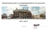 Bedrijvendynamiek en werkgelegenheid in de gemeente Groningen · De verhouding mannen en vrouwen in de werkgelegenheid is al jaren redelijk constant (51/49). Als je over een langere