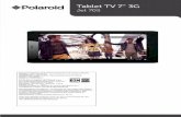 Tablet TV 7” 3G Jet 705 · Ícono de inicio: Toque para regresar a la interface principal desde cualquier aplicación. Nota: Tome en cuenta que al tocar este botón no cerrará