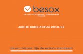 JURIDISCHE ACTUA 2018-09 - Besox · 2018. 9. 25. · knelpuntberoepen of moeilijk in te vullen functies verdwijnen. Wijziging scholingsbeding – Wanneer een persoon met een handicap