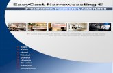 EasyCast-Narrowcasting · een professioneel ogende presentatie. Plaats uw video’s, afbeeldingen, Tickertext , twitterbe-richten e.d. in één of meerdere zones. Het publiseren van