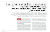 Is private ...   PRIVATE LEASE Auteur Ren£© Teuwen is directeur-eigenaar van advies-bureau