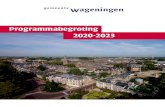 Programmabegroting 2020-2023 Programmabegroting 2019 …...bijlage Innovatief Handelen). Om de activiteiten in de stad en de meest kwetsbare inwoners niet te raken doen we vanuit het