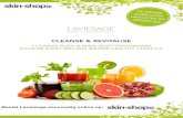 laviesage-cleanse-revitalize-brochure - skin-shop.nl...De groene smoothies in het programma worden samengesteld uit verse groenten, fruit en de inhoud van het sachet. Deze krachtige