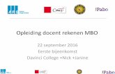 Opleiding docent rekenen MBO - Universiteit Utrecht...Sep 22, 2016  · Over de opleiding 3. Examen 3F 4. Portfolio 5. Lunch 6. Kladpapier 7. Praktijkgericht onderzoek. KENNISMAKING